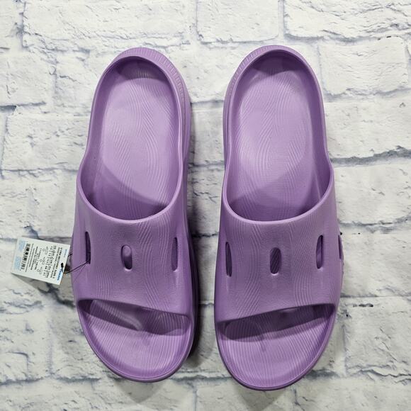 Hoka One MENS 13 WOMENS 15 Ora Recovery Slide 3 Sandals FL1123C Violet Bloom main image 5